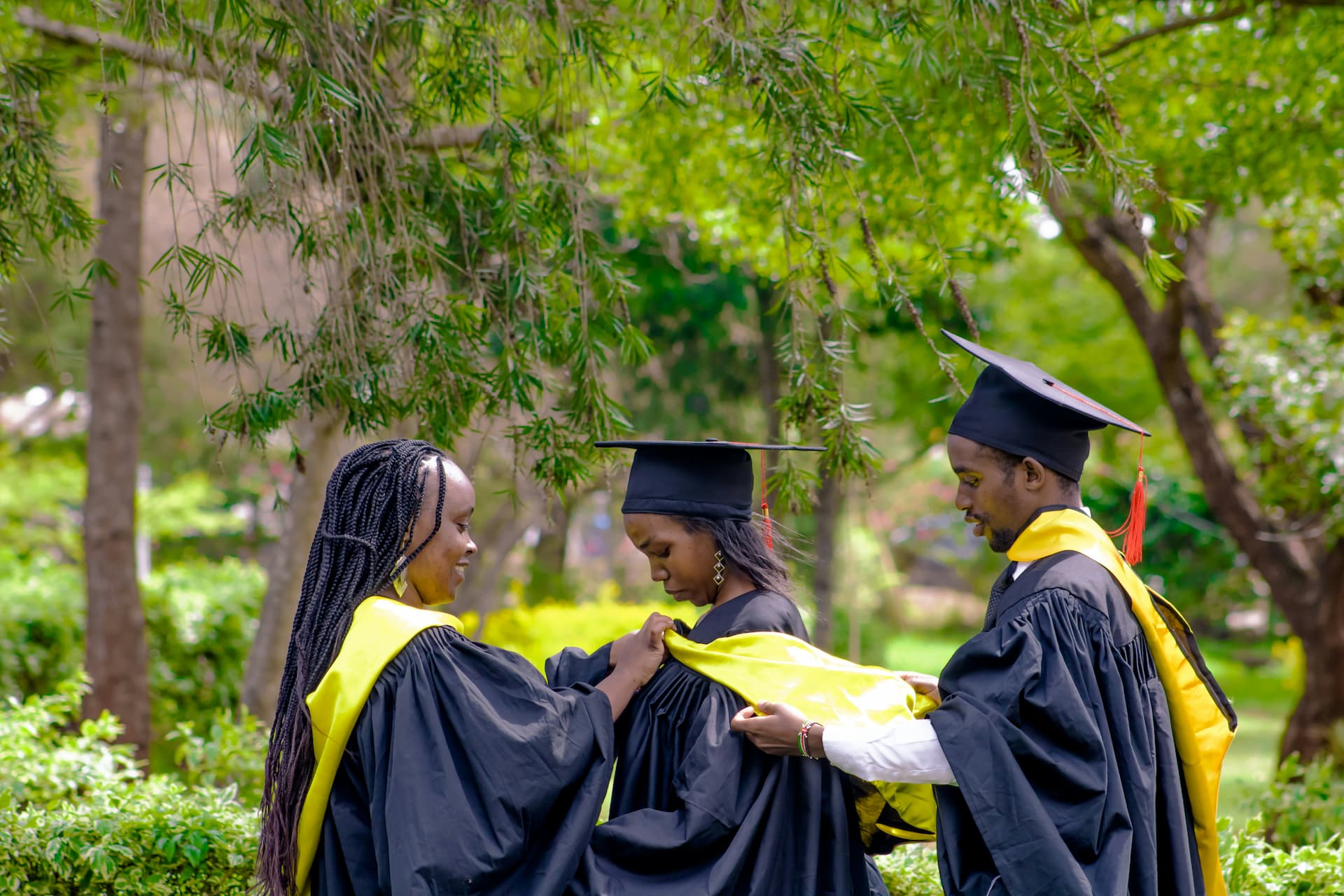 University campus with Nigerian students